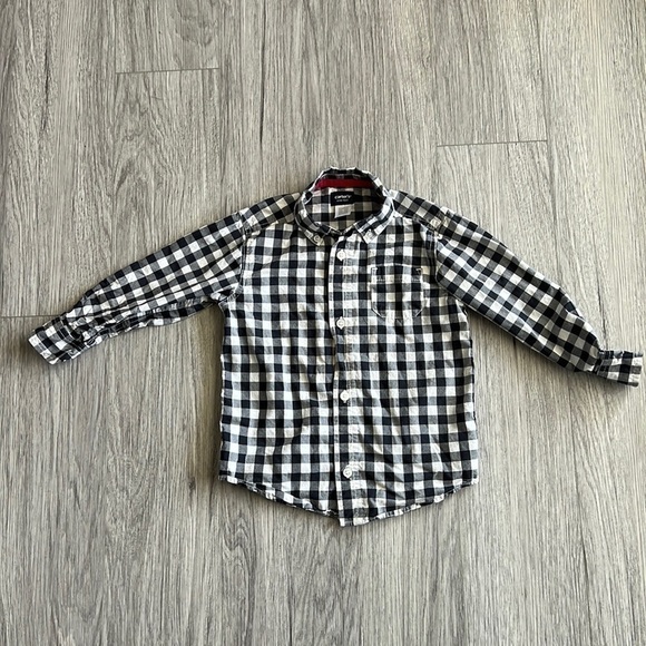 Carter’s Black and White Plaid Button Up Size 5T - Picture 1 of 5